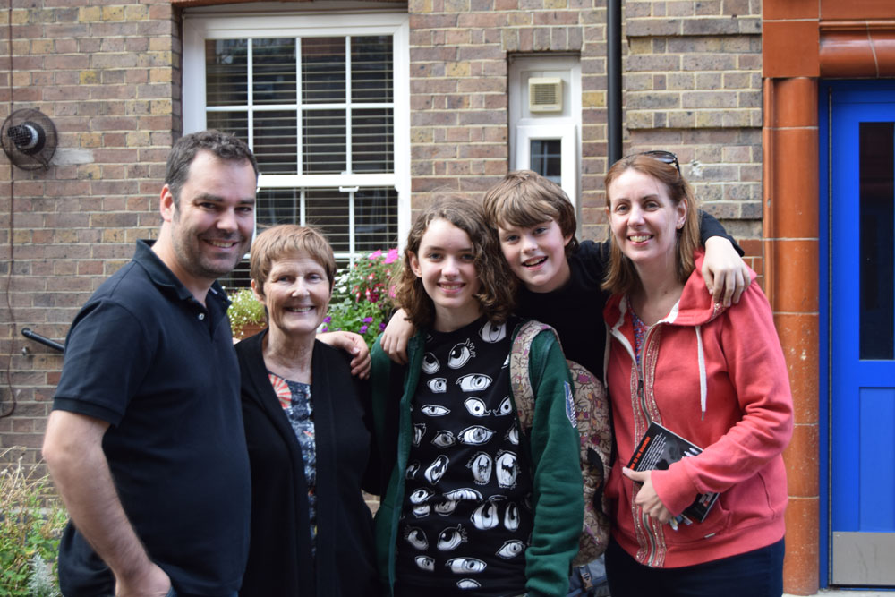Family at Chelsea apartment
