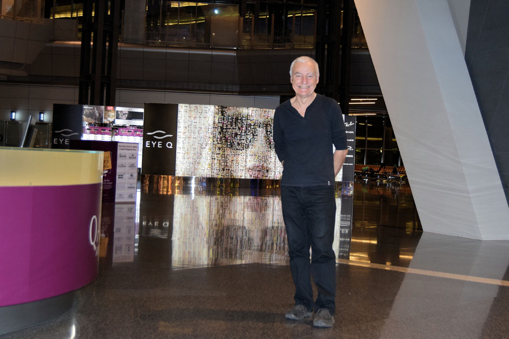 Peter in Doha airport