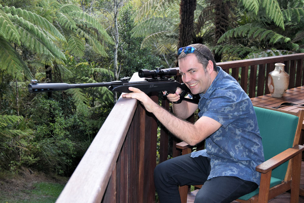 Nick with gun